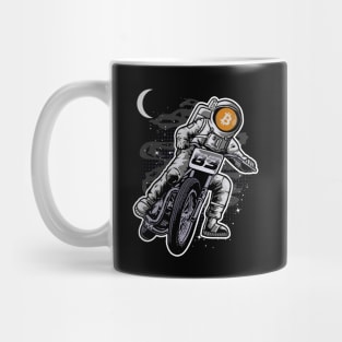 Astronaut Motorbike BitCoin BTC To The Moon Crypto Token Cryptocurrency Wallet Birthday Gift For Men Women Kids Mug